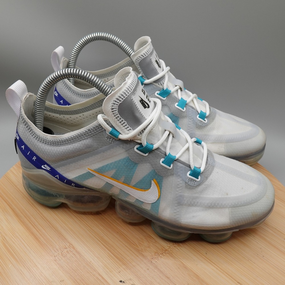 Nike Shoes Mens 7 White Air VaporMax 2019 Wolf Grey Running Sneaker CI1240-102 - Picture 3 of 9